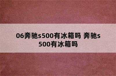 06奔驰s500有冰箱吗 奔驰s500有冰箱吗